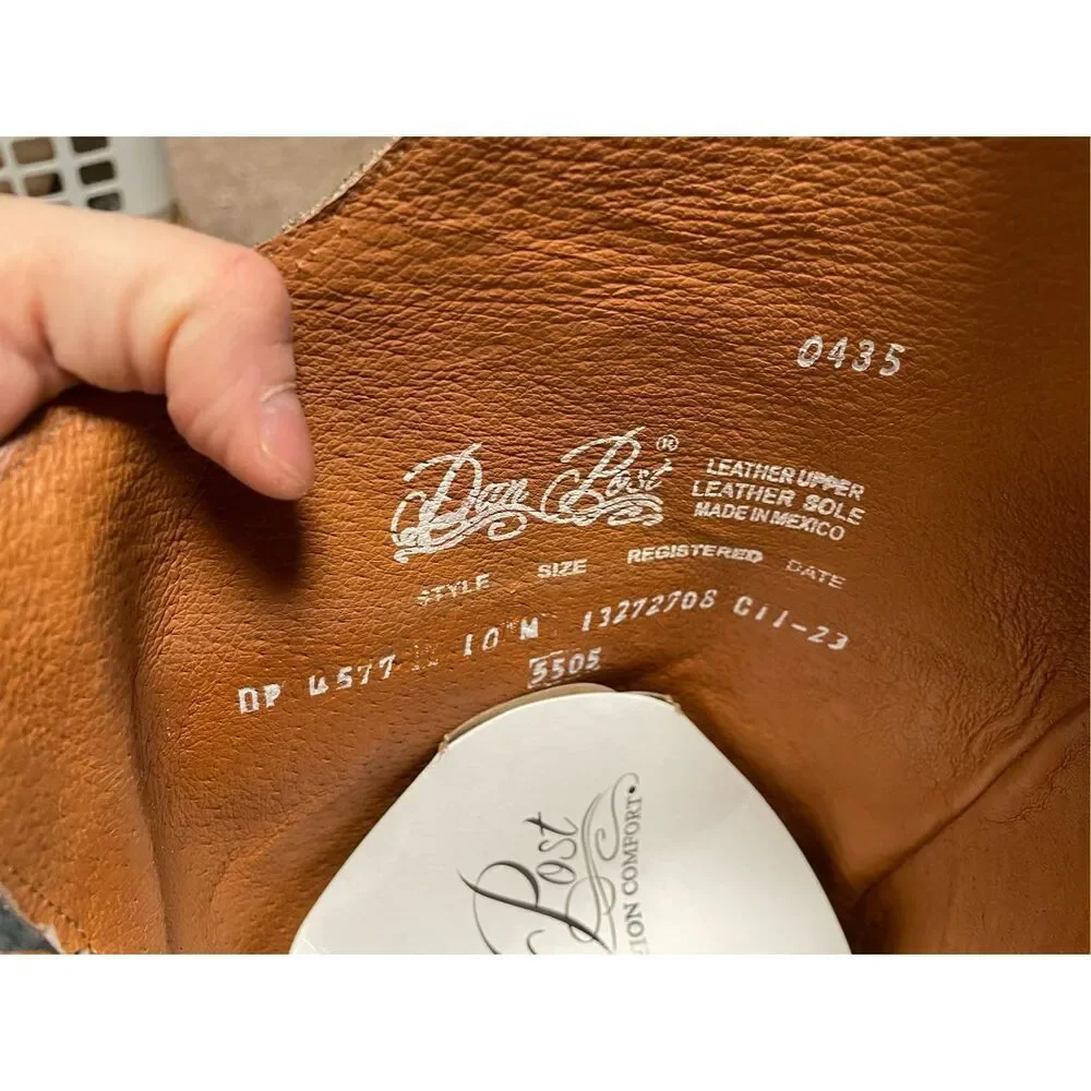 Brand New Dan Post Women’s 10M Loverly Knee High Leather Snip Western Boots - Picture 16 of 16